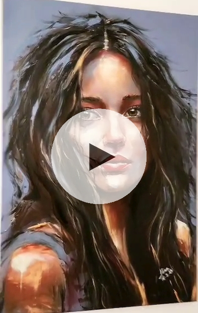 ArteDiAlina.com painting: Unique (in her way)